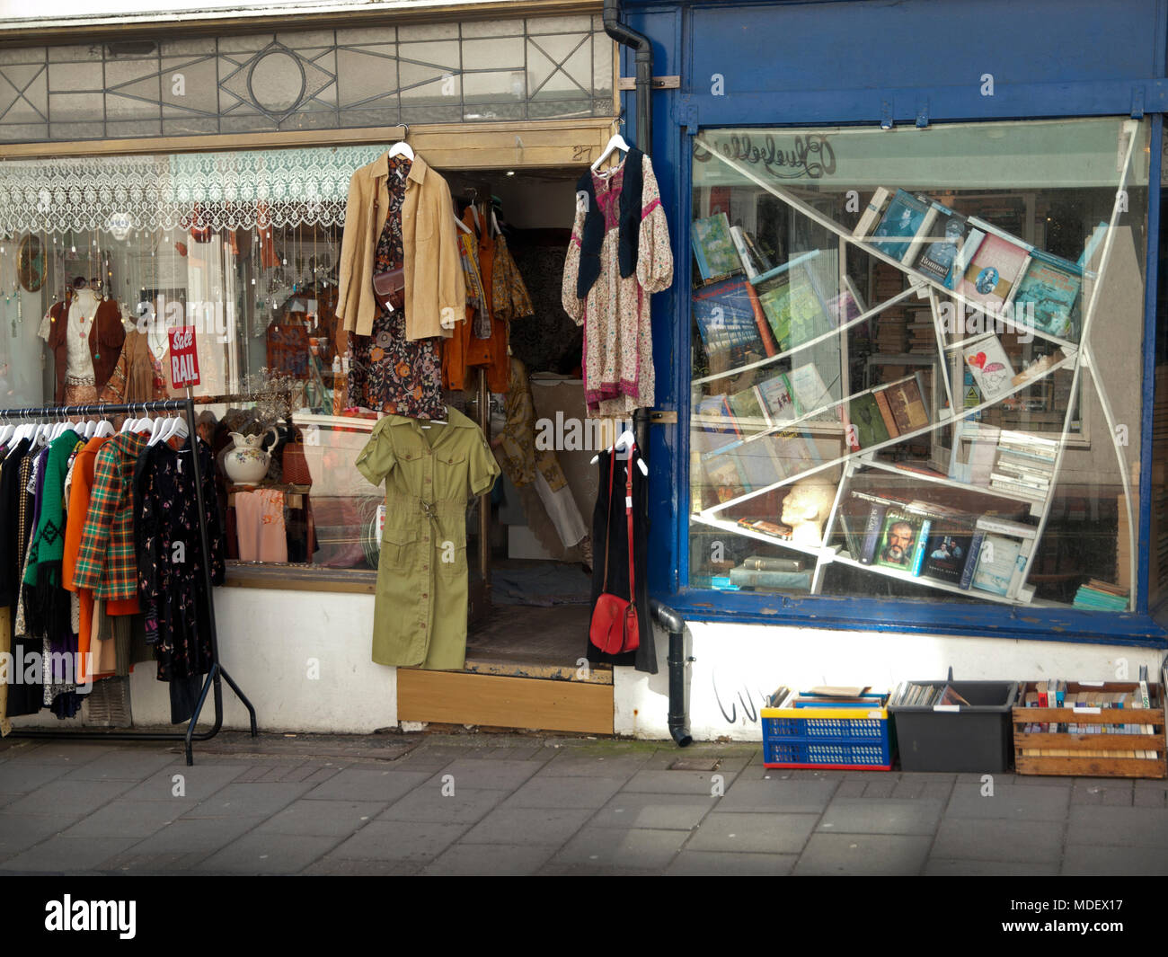 Second hand clothes shop north laine hires stock photography and