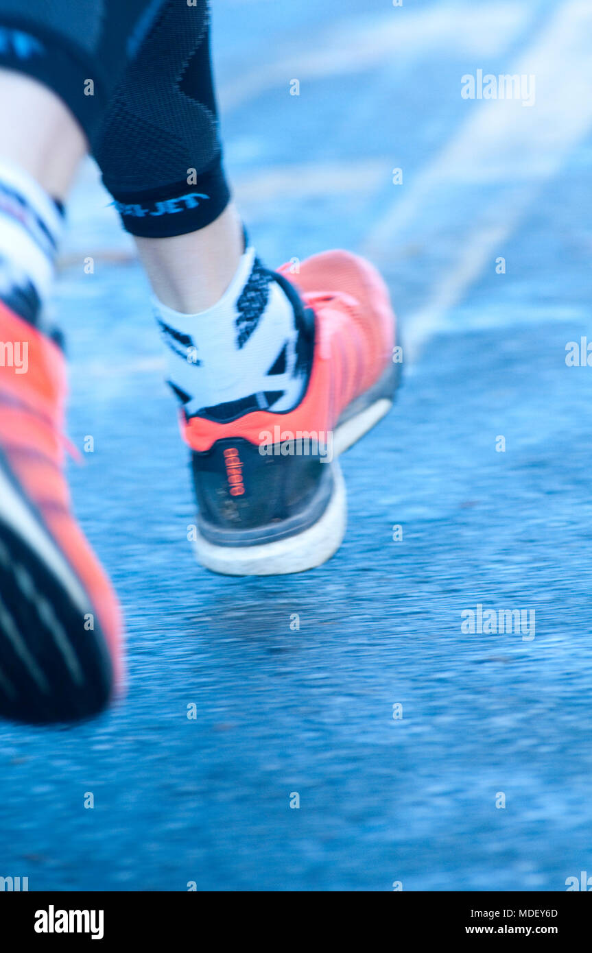 Close up of Running Feet Stock Photo Alamy
