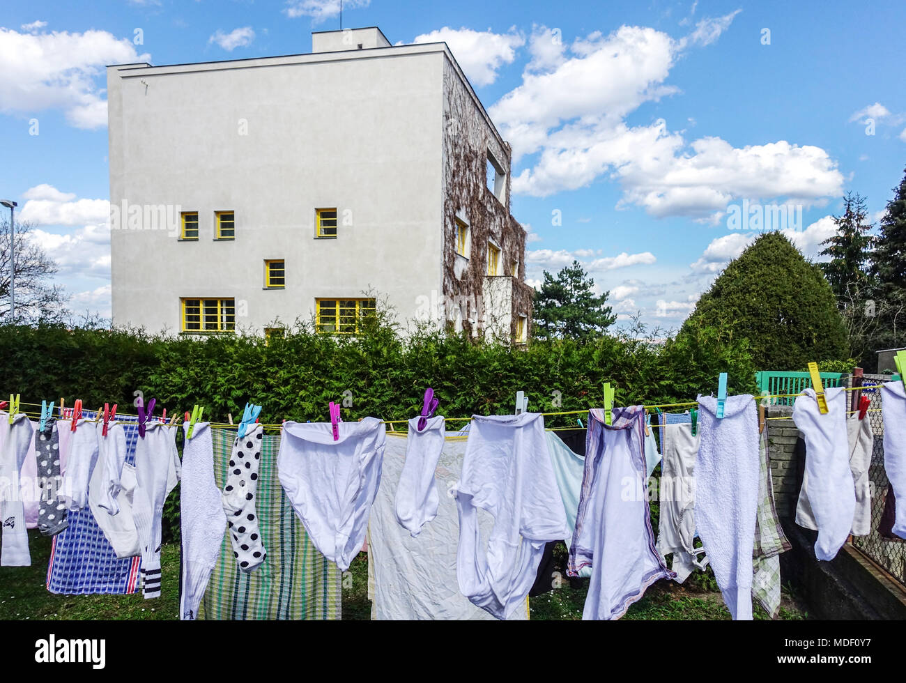 Clotheslines hi-res stock photography and images - Alamy