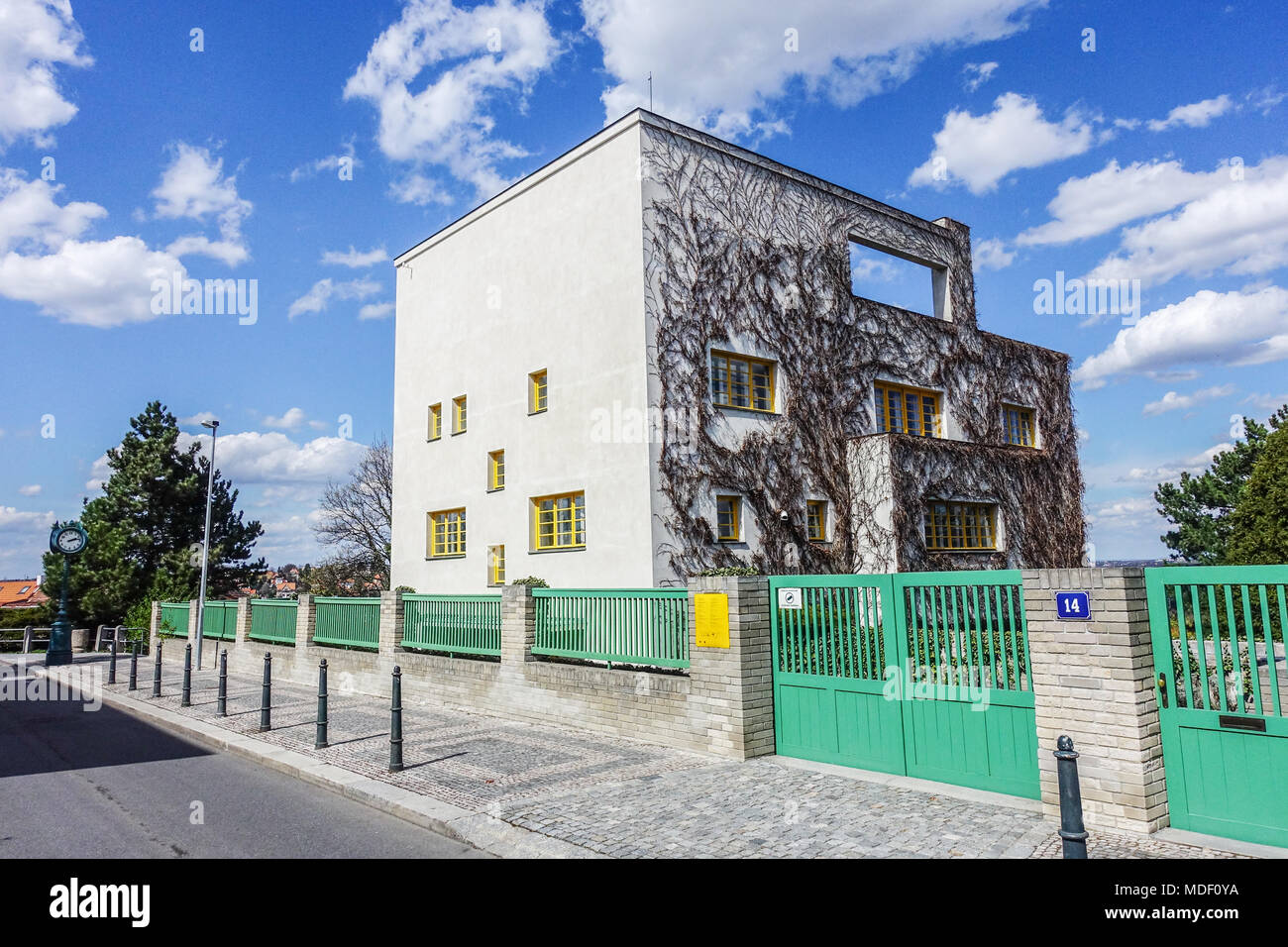 Czech functionalism, Prague Villa Muller designed by Adolf Loos Prague Czech Republic Stock Photo