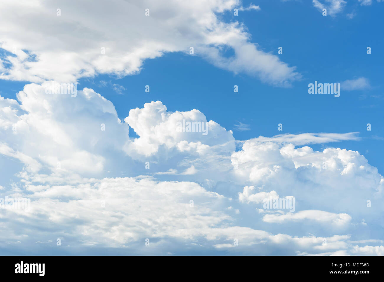 natural blue sky background with white clouds Stock Photo - Alamy