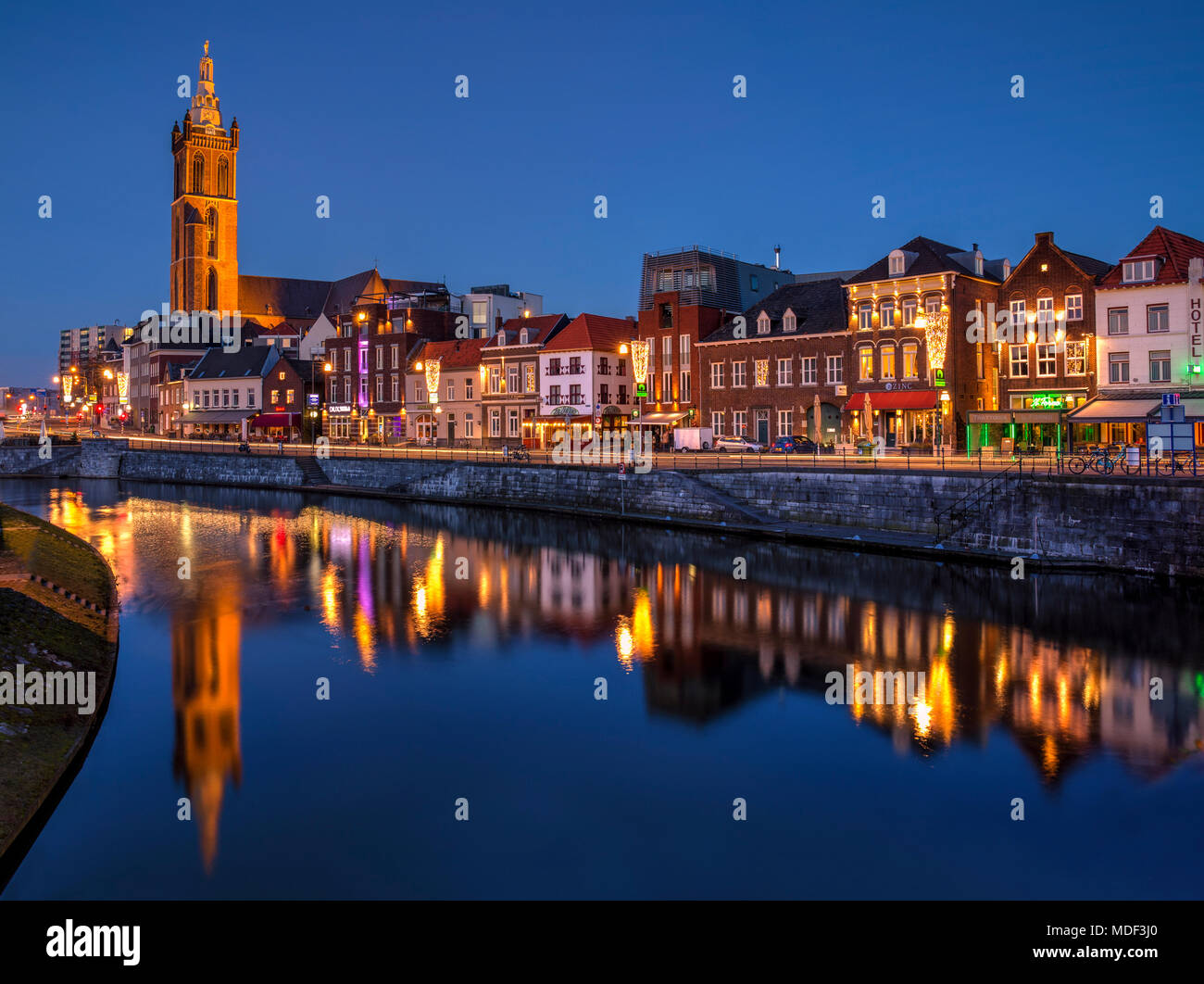 A view of the town of Roermond in the Southern Netherlands. Stock Photo