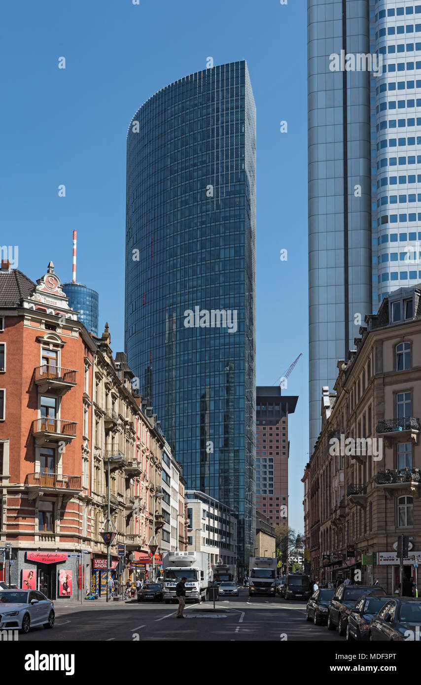 Skyscraper building on the Taunusstrasse in Frankfurt, Germany Stock Photo