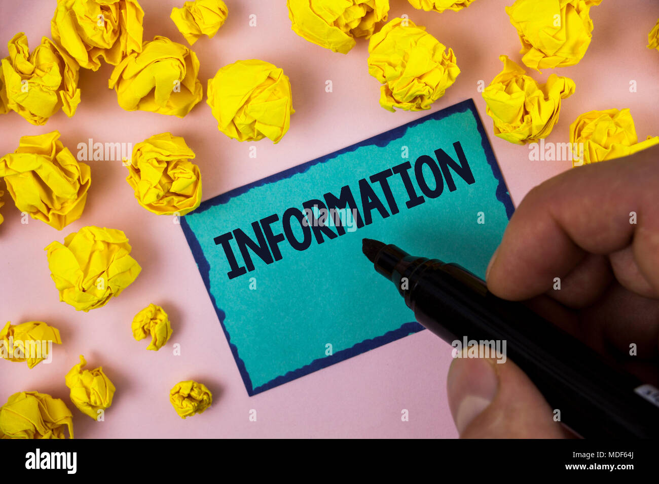 Word writing text Information. Business concept for Facts learned about