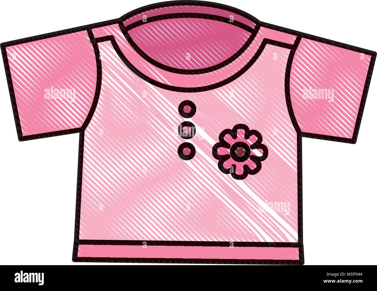 cute shirt baby girl fashion image Stock Vector Image & Art Alamy