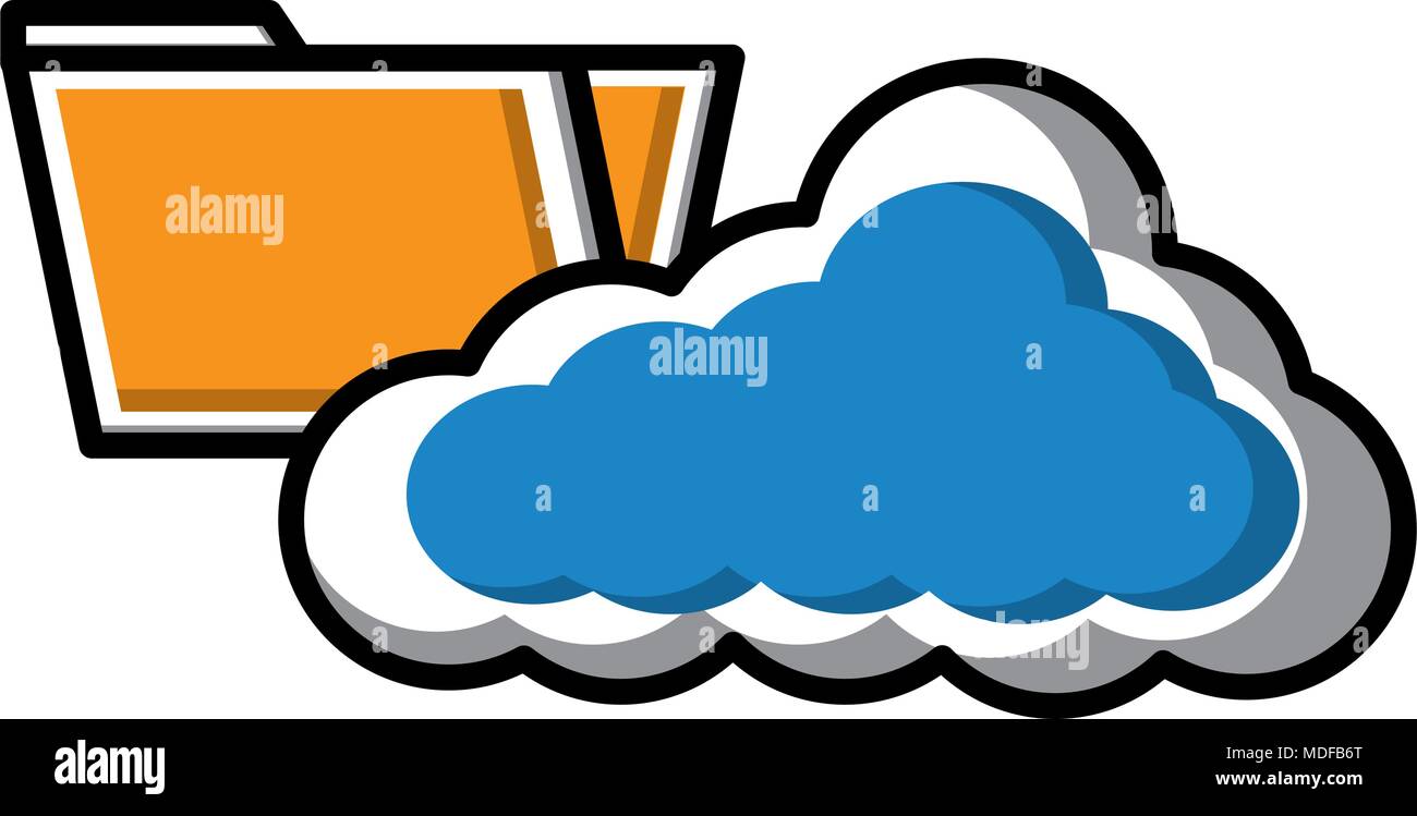 cloud storage data folder information Stock Vector Image & Art - Alamy