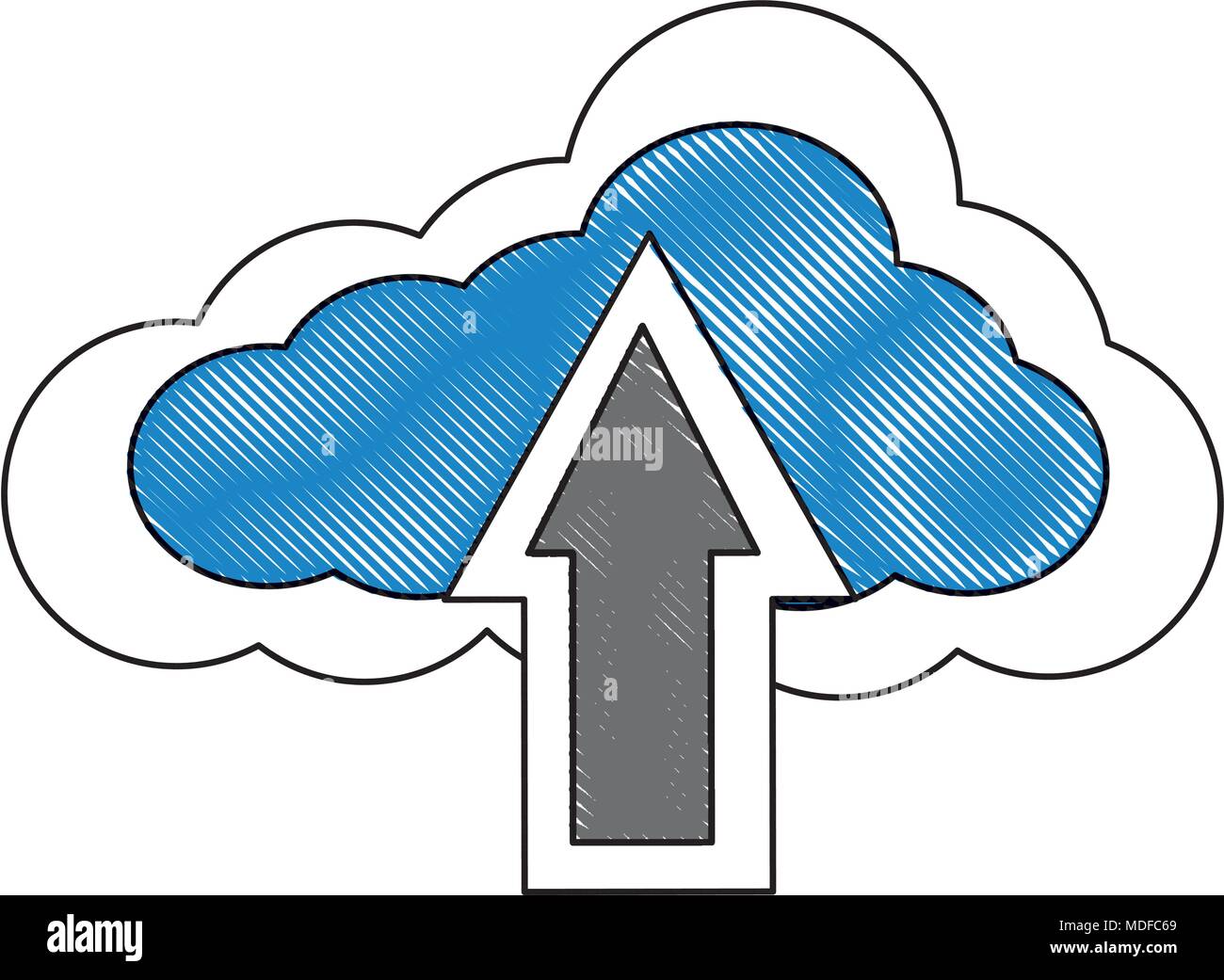 cloud computing data upload information Stock Vector Image & Art - Alamy