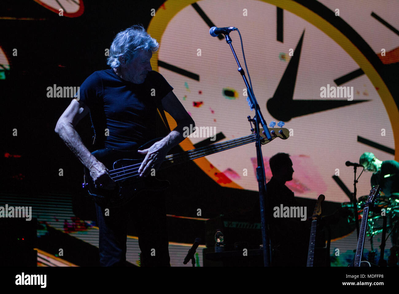 Assago (Mi), Italy 18th of April 2018 Roger Waters performs live at Mediolanum Forum, Assago. © Davide Merli / Alamy Live News Stock Photo