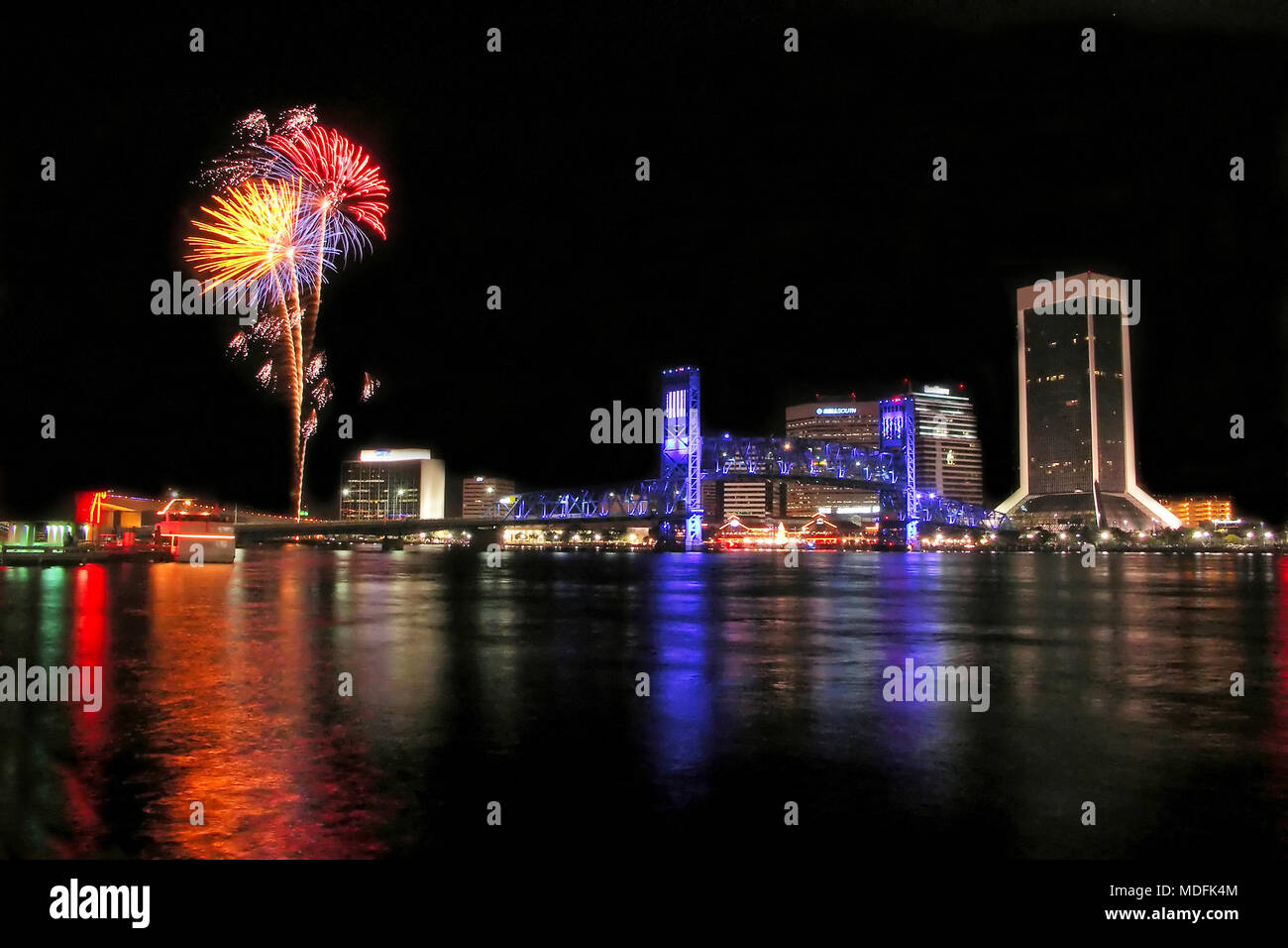 Jacksonville Downtown Stock Photo