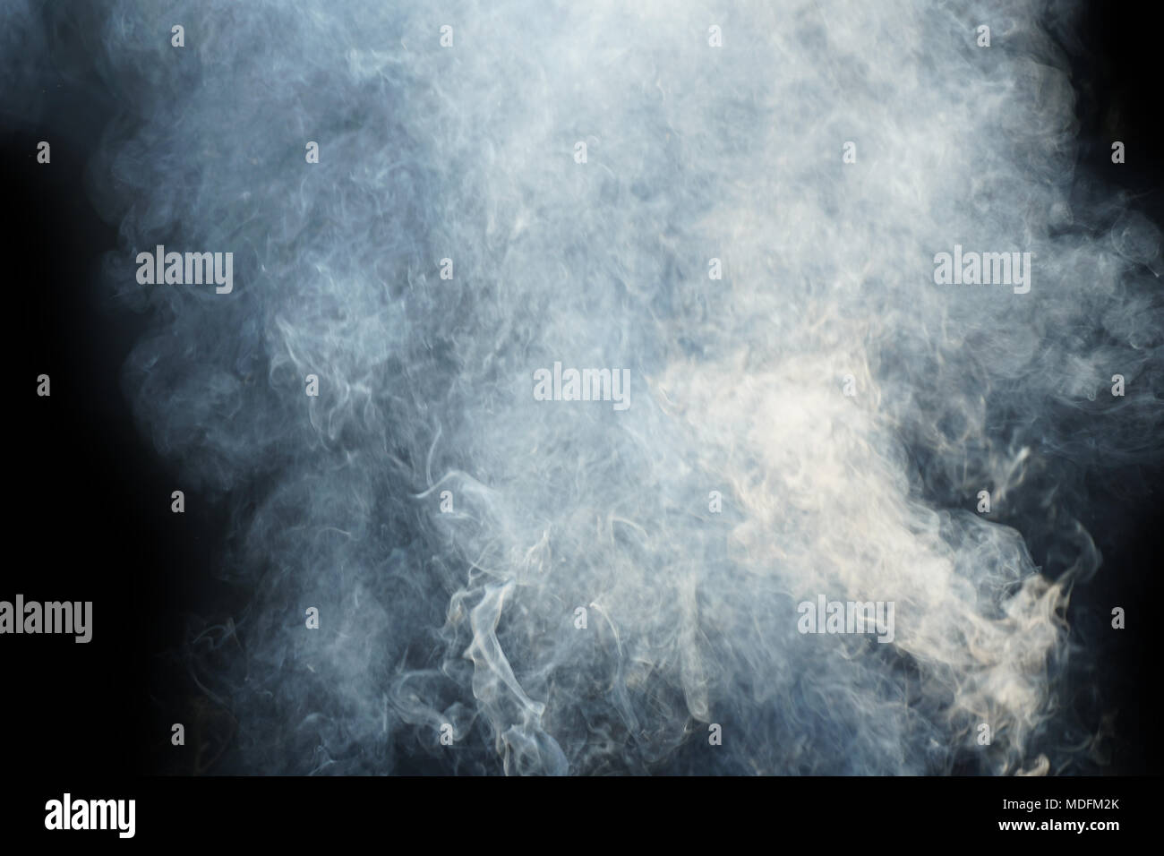 Abstract smoke on black background. White smoke cloud Stock Photo - Alamy