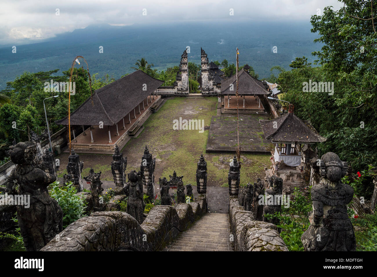Aerial view of Lempuyang temple,Bali,Indonesia Stock Photo ...