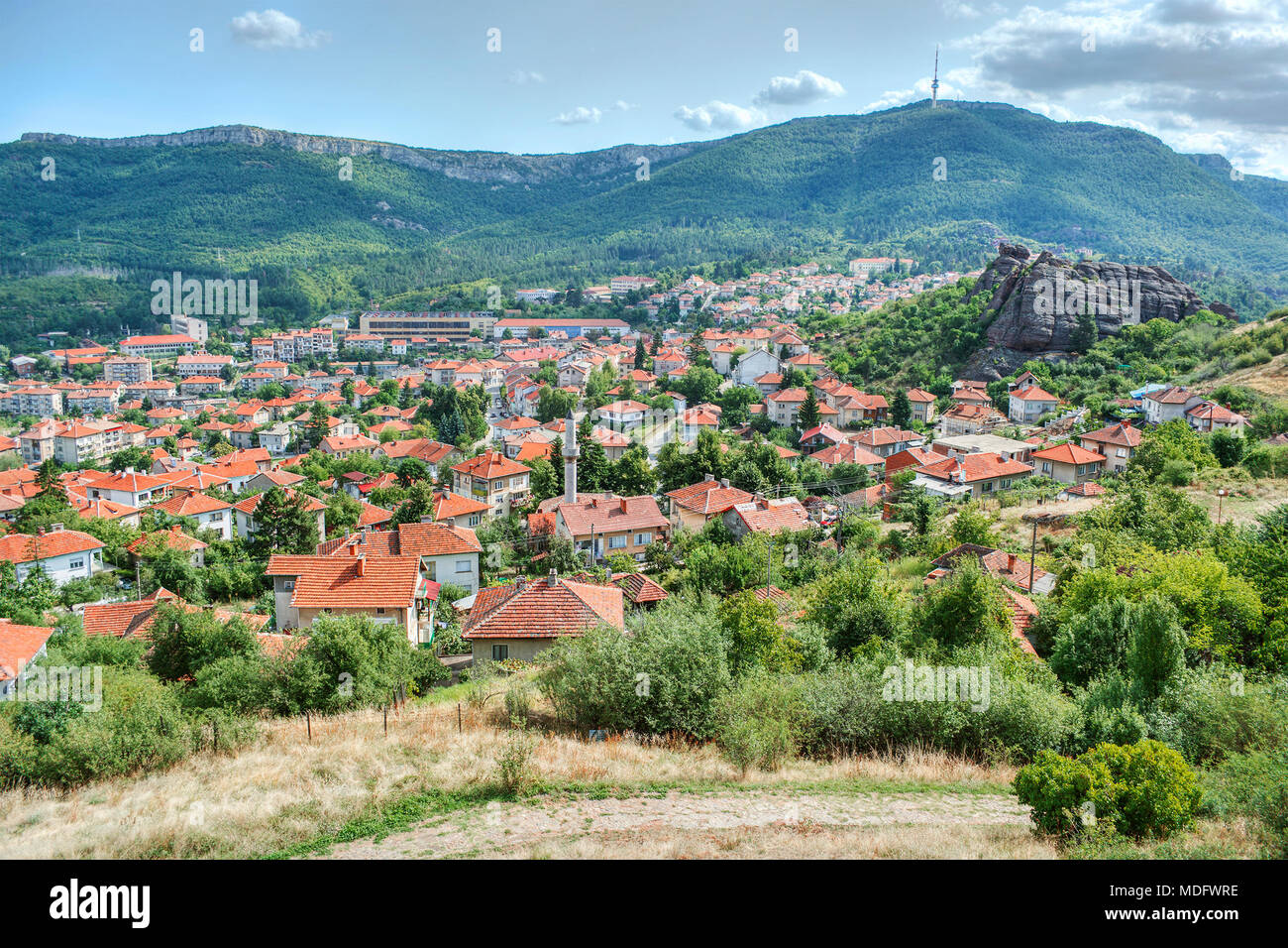 Cityscape, Belogradchik, Bulgaria Stock Photo