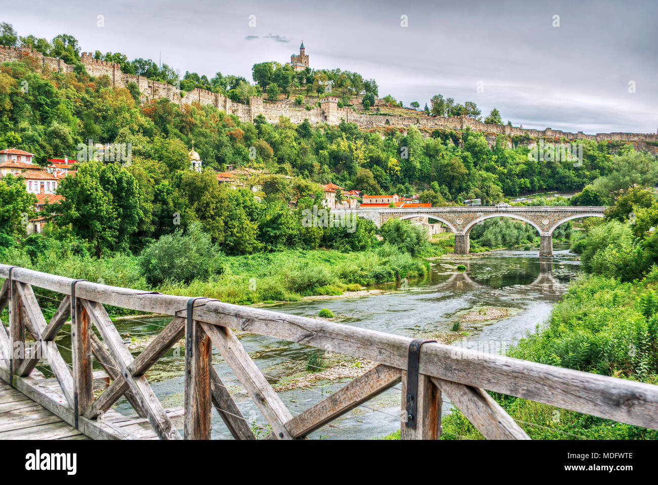 Tsarevets fortress, Veliko Tarnovo, Bulgaria Stock Photo