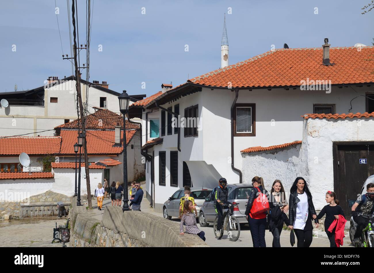 The beautiful town of Prizren in Kosovo (ExYugoslavia) in the old