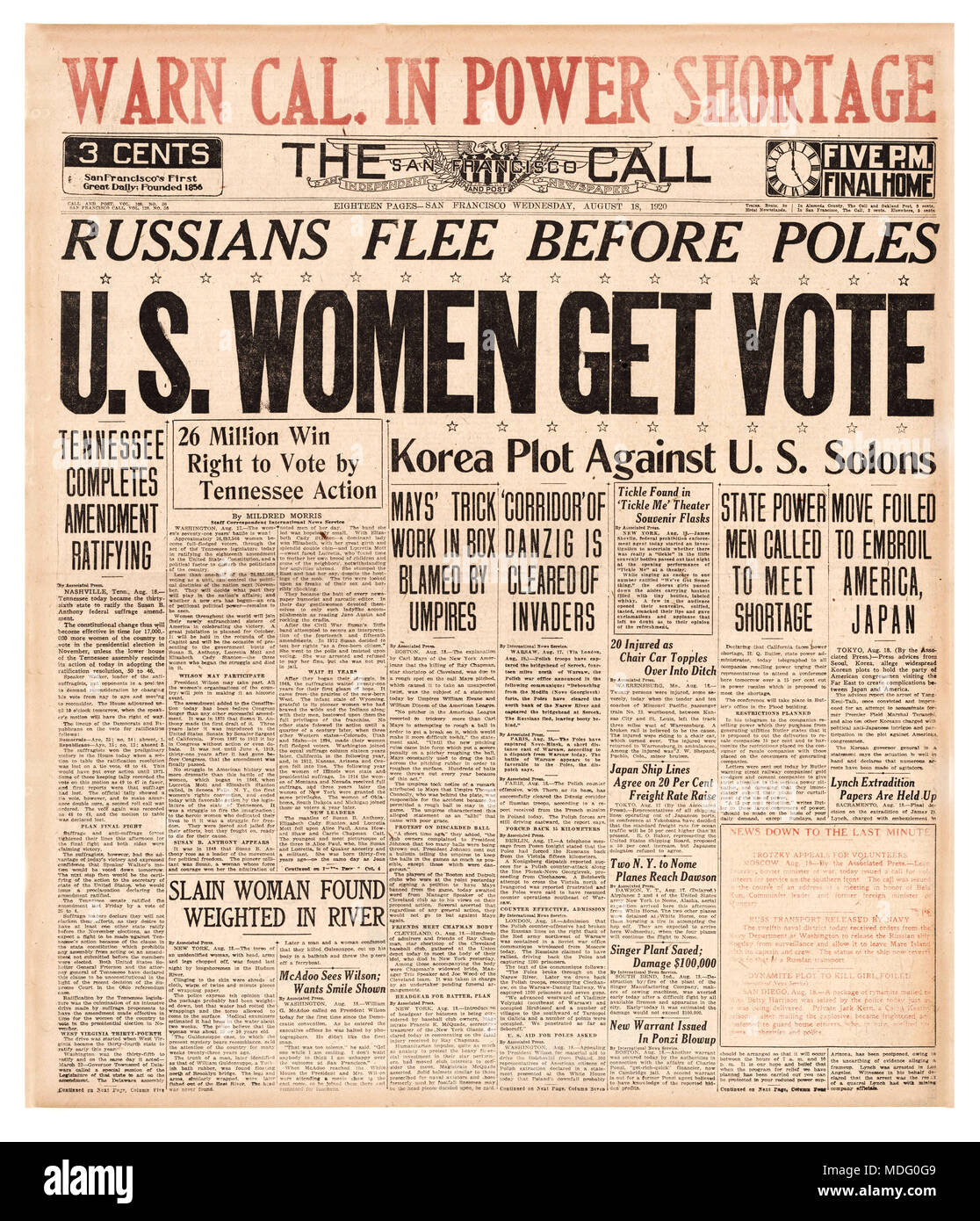 newspaper-headline-suffrage-vote-on-aug-18-1920-tennessee-became-the