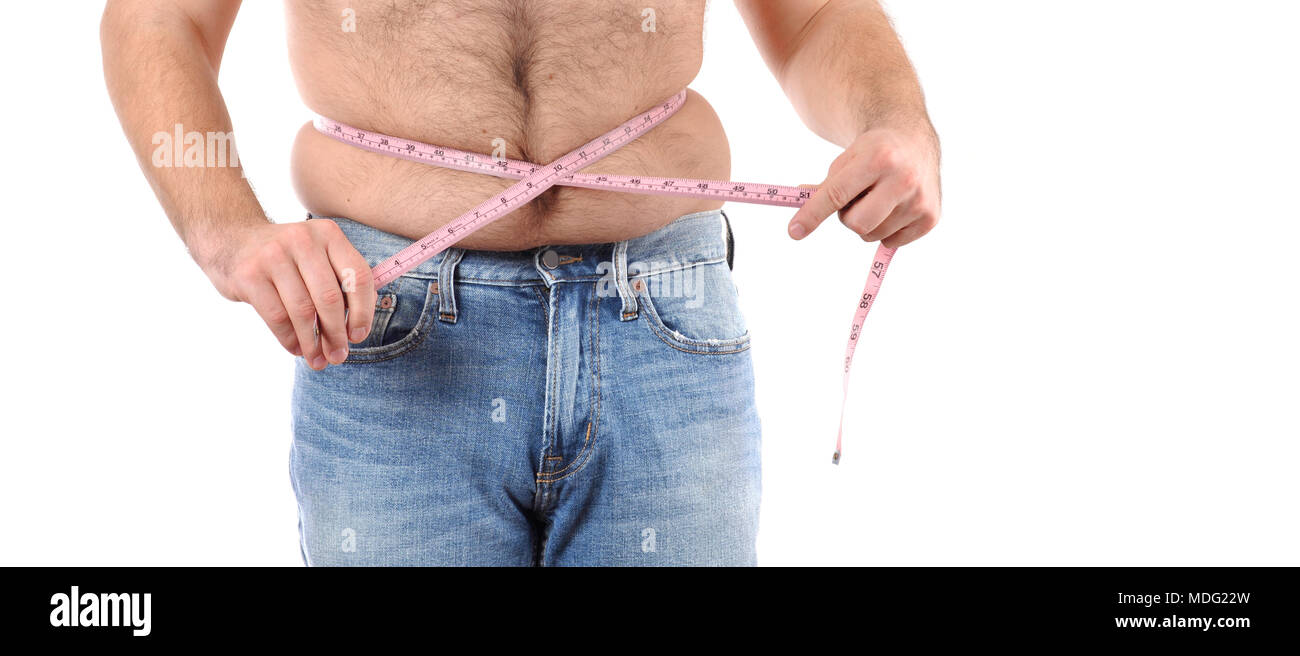 https://c8.alamy.com/comp/MDG22W/overweight-man-with-tape-measure-around-waist-man-fat-belly-in-jeans-MDG22W.jpg