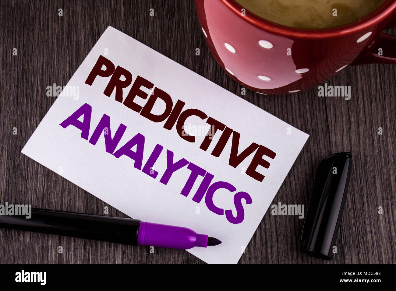 Predicting Text Design Word writing text Predictive Analytics. Business concept for Method to ...