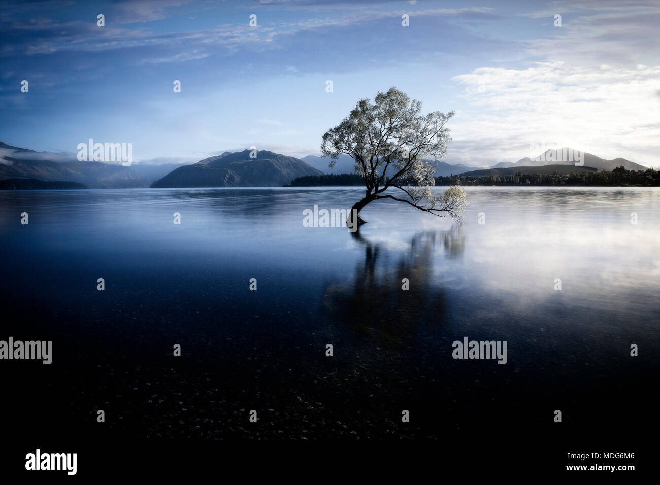 Lake Wanaka, South Island, New Zealand. Stock Photo