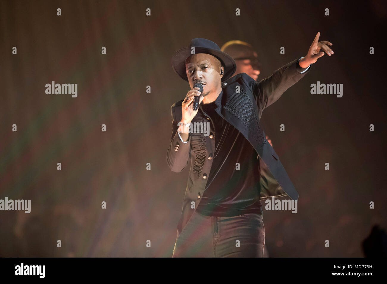 Rap singer stage hi-res stock photography and images - Alamy