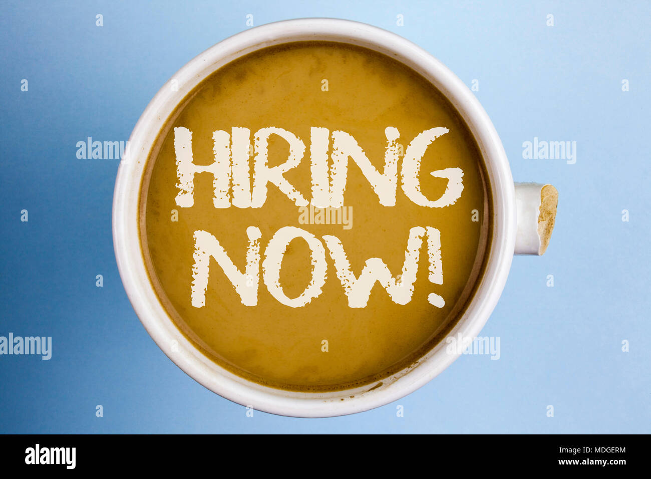 Text sign showing Hiring Now Motivational Call. Conceptual photo Workforce Wanted New Employees
