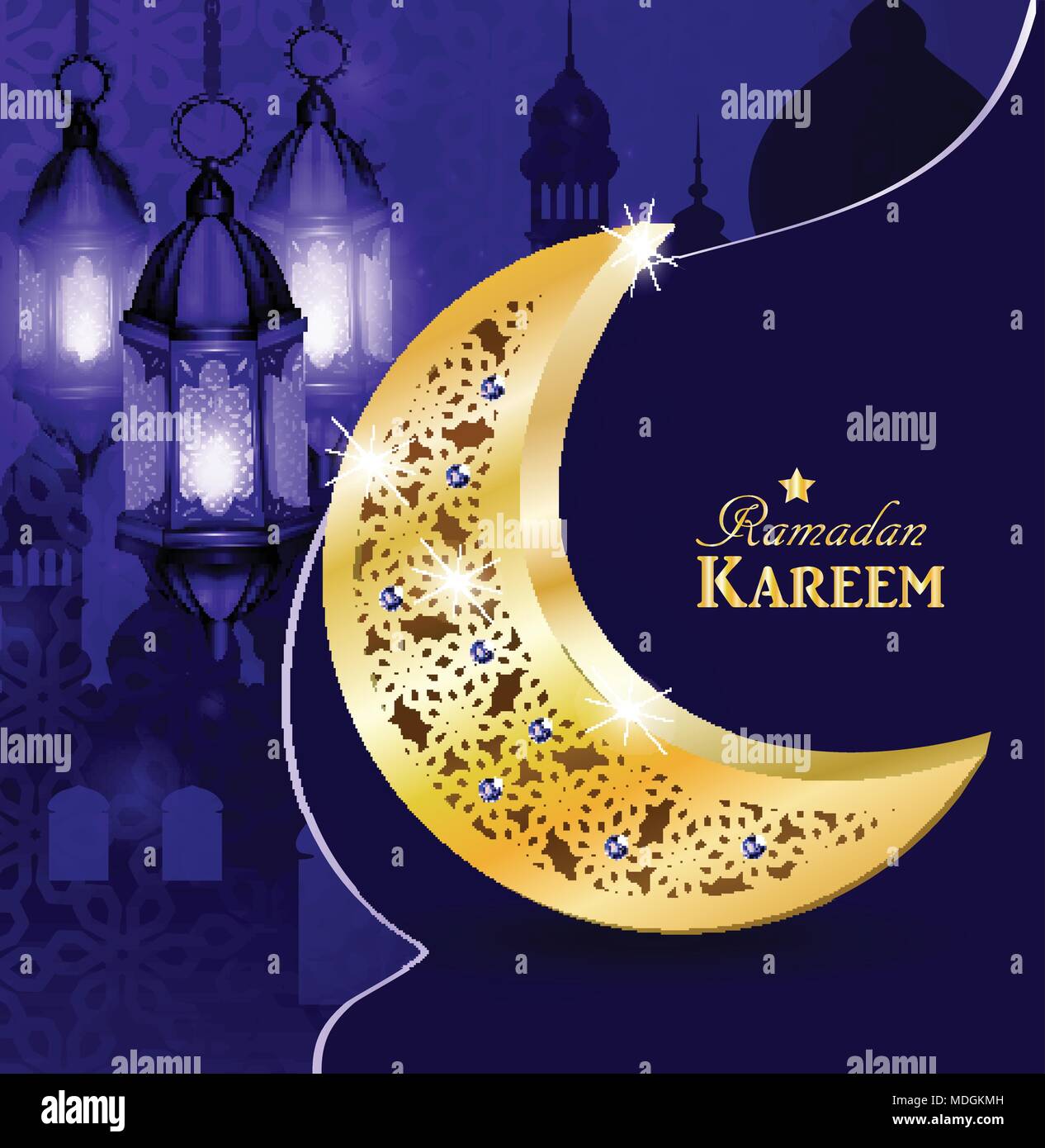Ramadan greeting card Stock Vector Image & Art Alamy