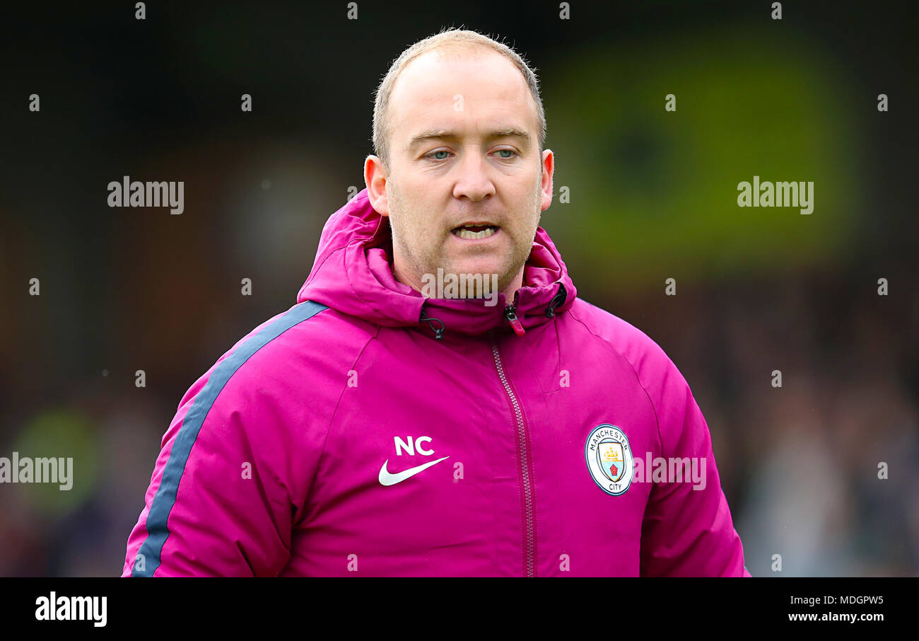 Manchester City's Manager Nick Cushing Stock Photo