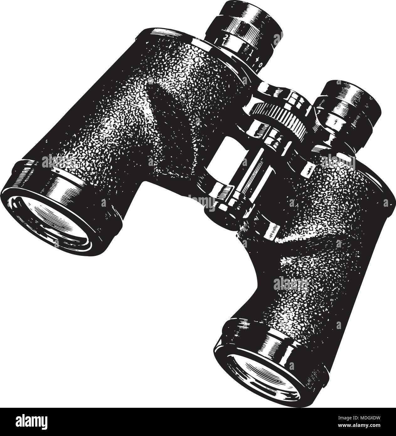 Binoculars Retro Clipart Illustration Stock Vector Image & Art Alamy