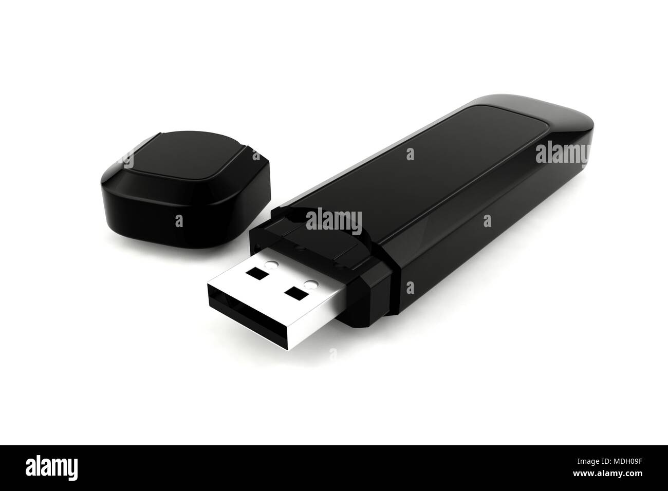 USB flash drive isolated on white background Stock Photo - Alamy