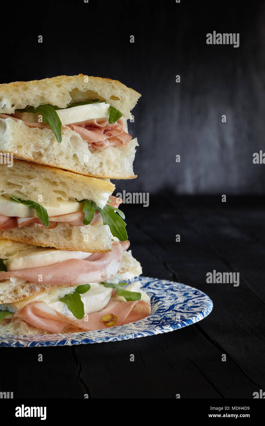 Mortadella sandwich hires stock photography and images Alamy