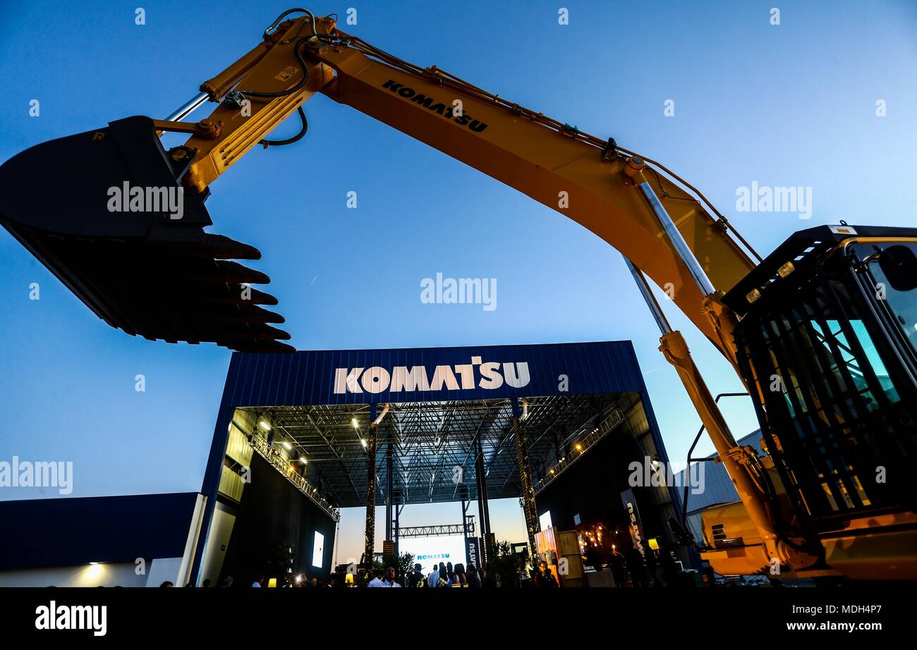 store and offices Komatzu.venta of machinery, equipment or indistrial equipment. refaccionaría and machinery for the mining industry. Komatsu Limited Stock Photo