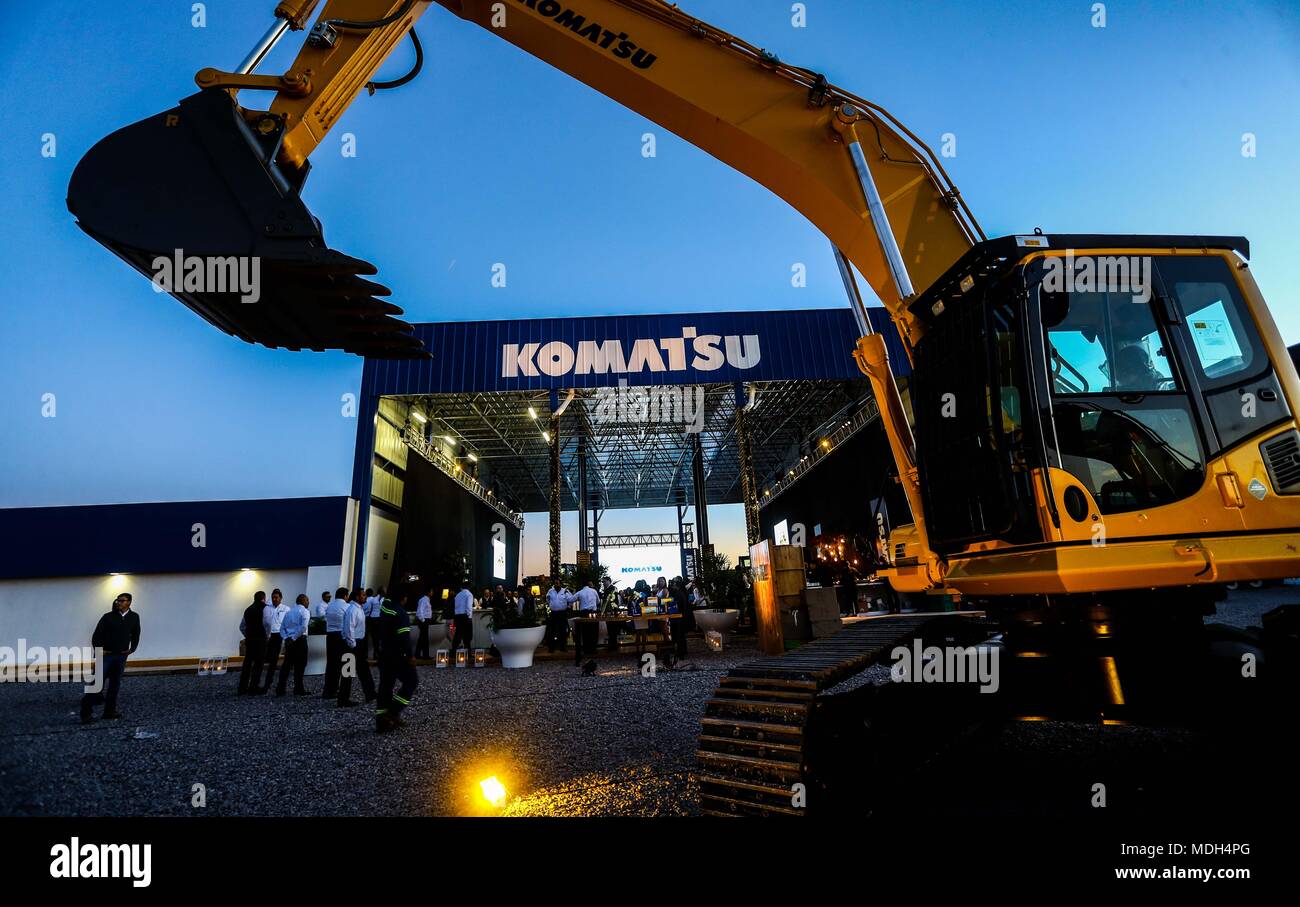 store and offices Komatzu.venta of machinery, equipment or indistrial equipment. refaccionaría and machinery for the mining industry. Komatsu Limited Stock Photo
