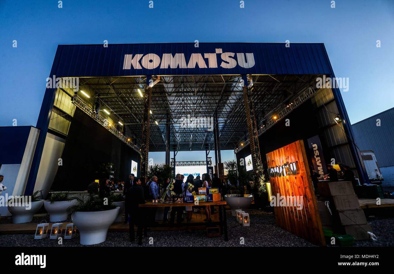 store and offices Komatzu.venta of machinery, equipment or indistrial equipment. refaccionaría and machinery for the mining industry. Komatsu Limited Stock Photo