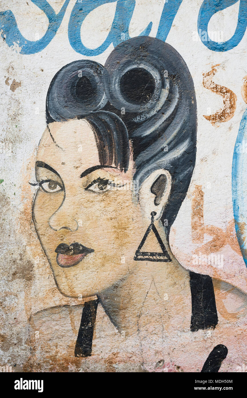 Hand Paint Advert On The Wall Of A Hair Salon Just Off The Ngong Road Nairobi Kenya Stock Photo Alamy