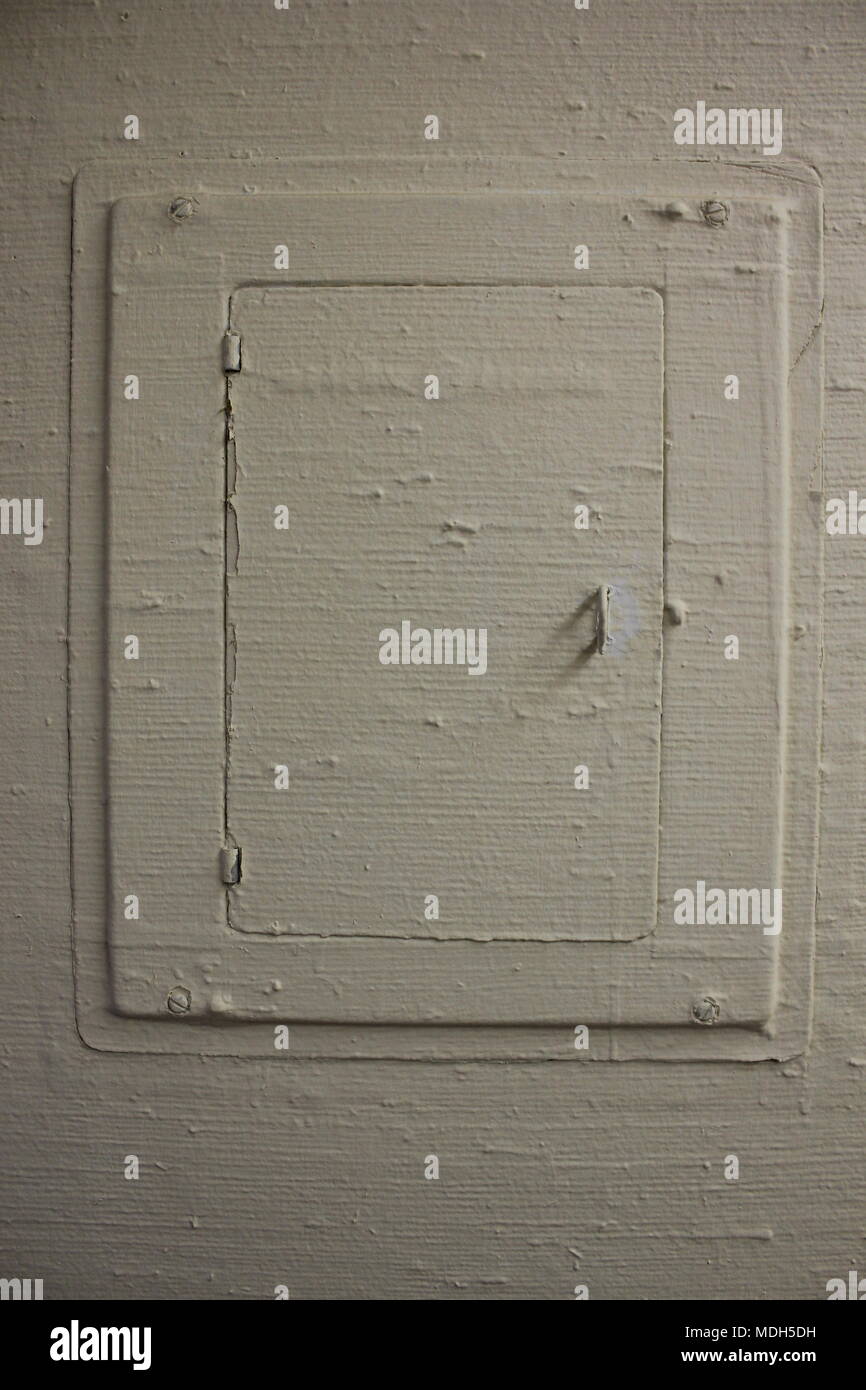 Mini access door to commercial electrical panel Stock Photo Alamy