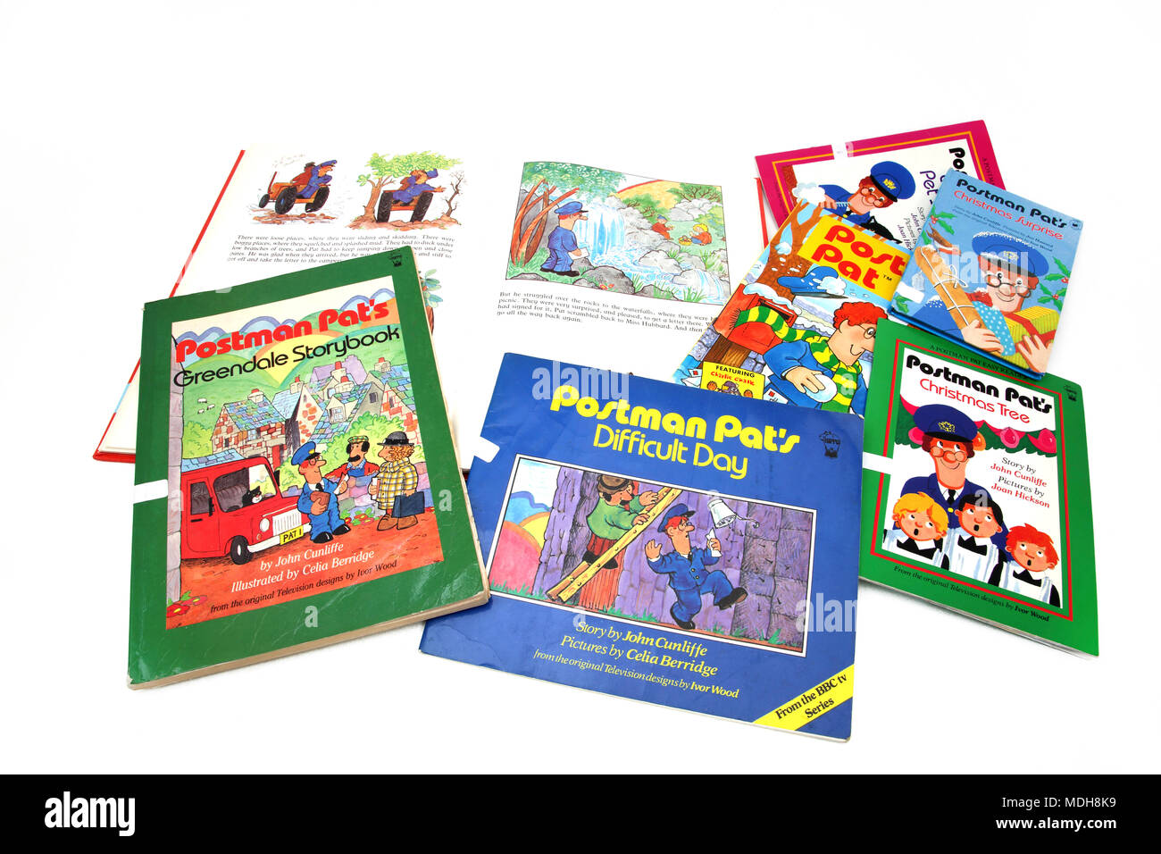 Collection of Postman Pat Books Stock Photo