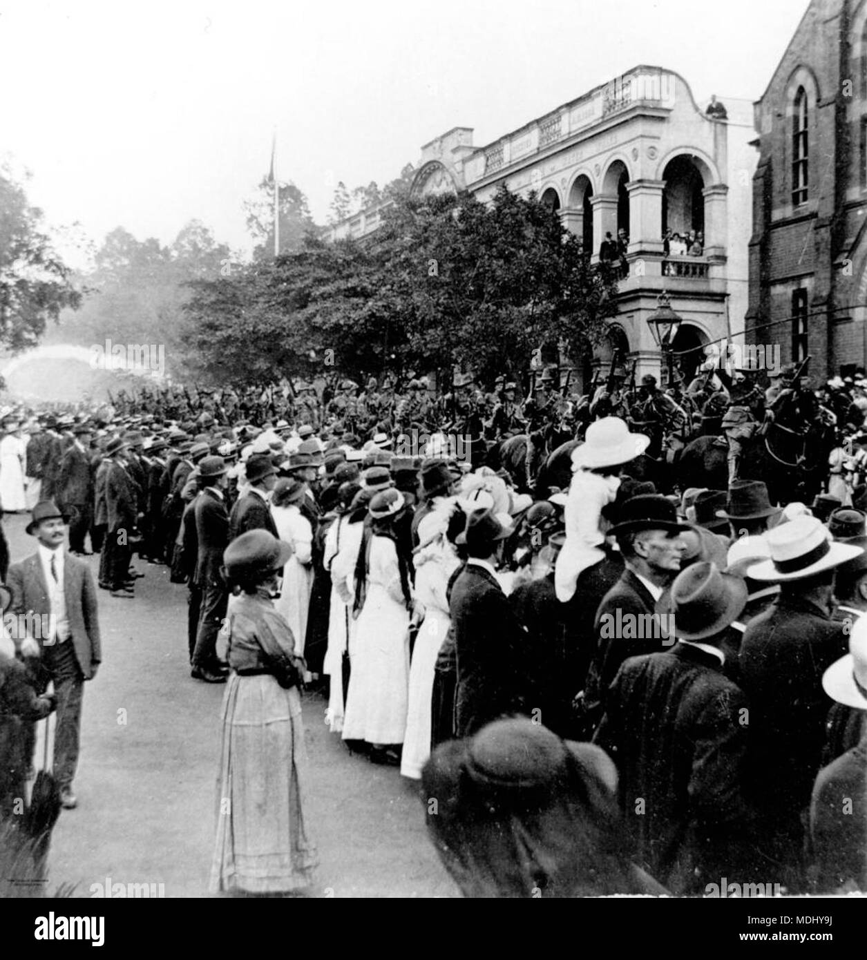 ANZAC Day procession in Brisbane, 1917 Stock Photo