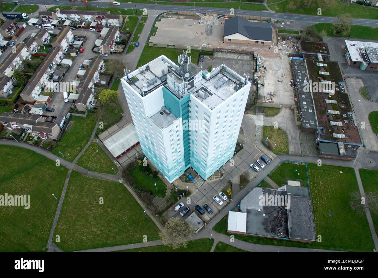 Padstow house, Bransholme, High rise social housing Stock Photo Alamy