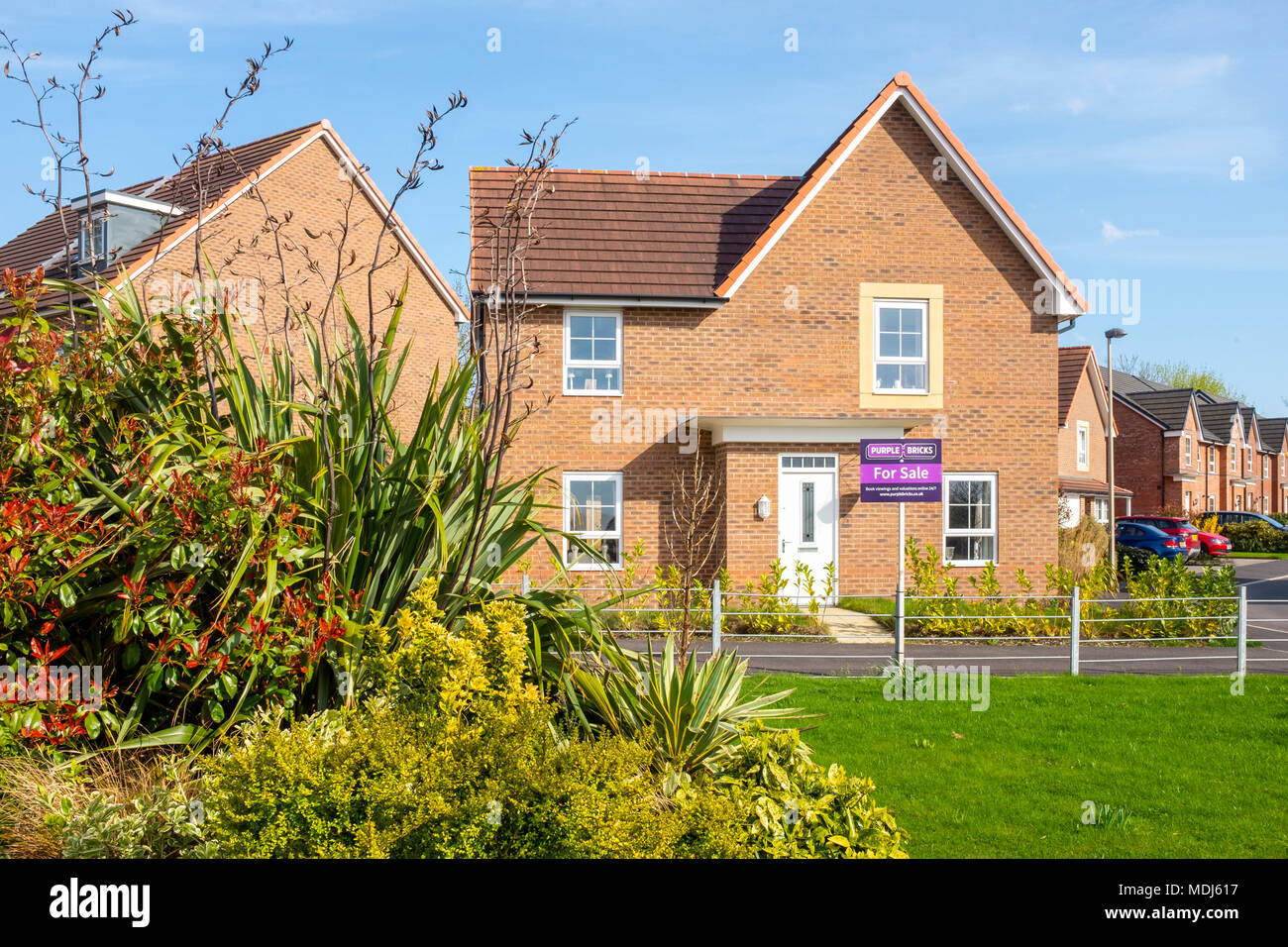 Purple bricks estate hires stock photography and images Alamy