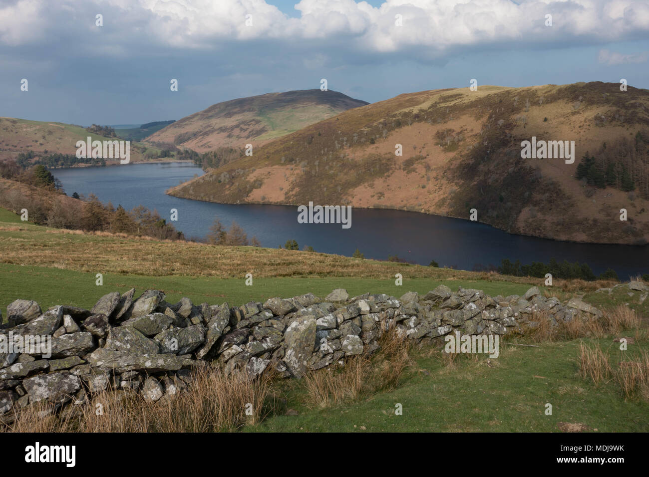 Llyn Clywedog Reservoir.. Powys. Wales Stock Photo Alamy