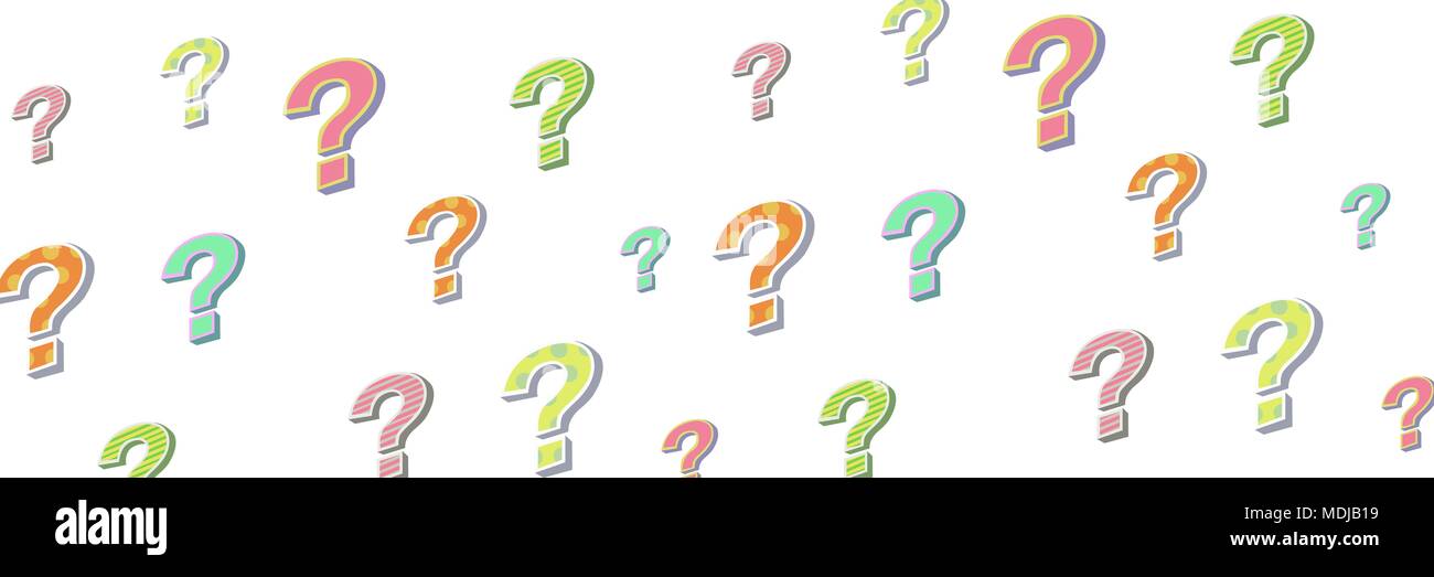 colorful funky question marks stock photo 180498005 alamy