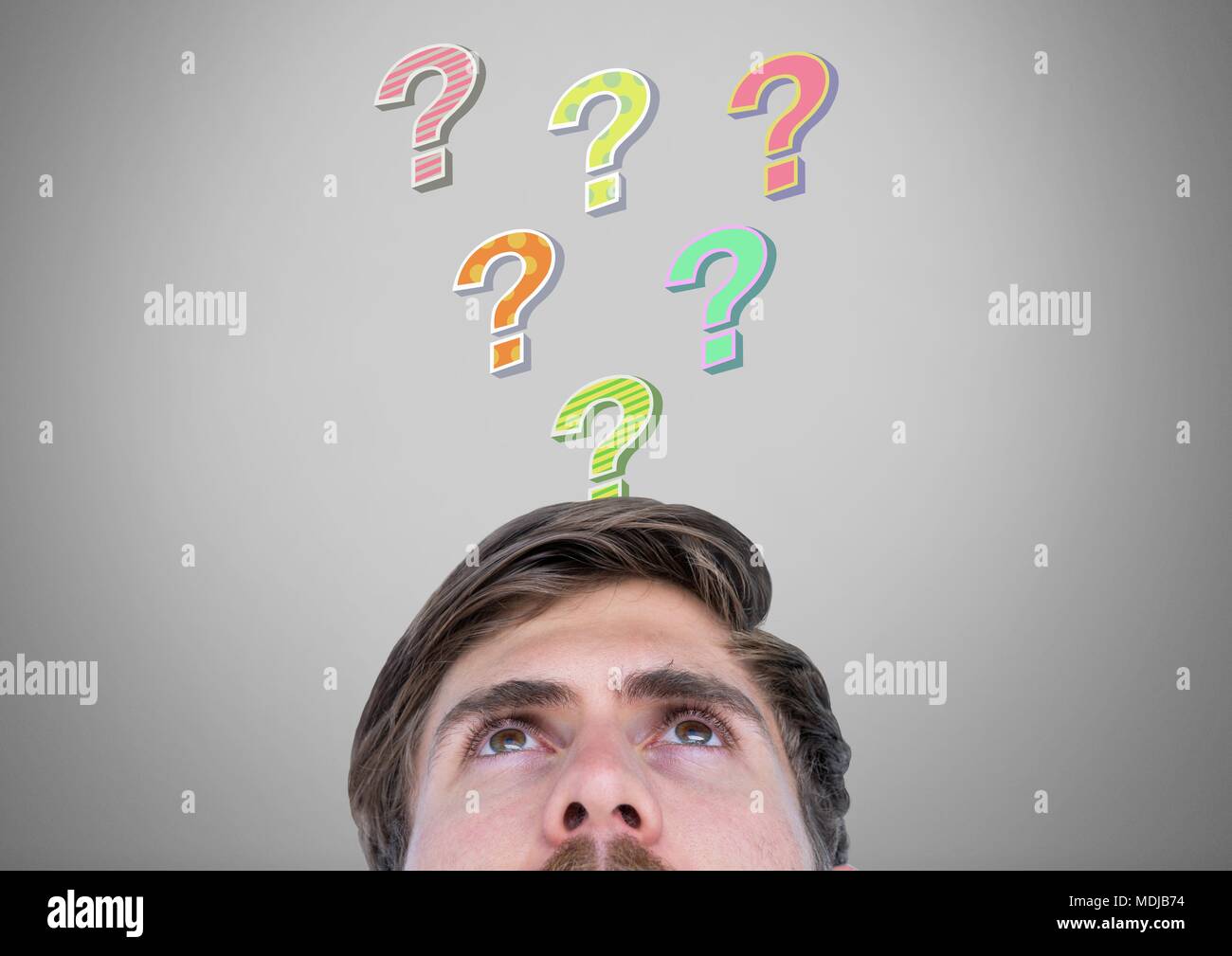 Colorful 3d question marks background hi-res stock photography and ...