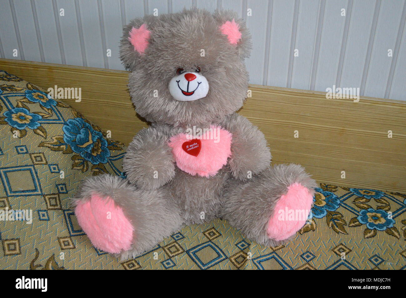teddy bear on the bed