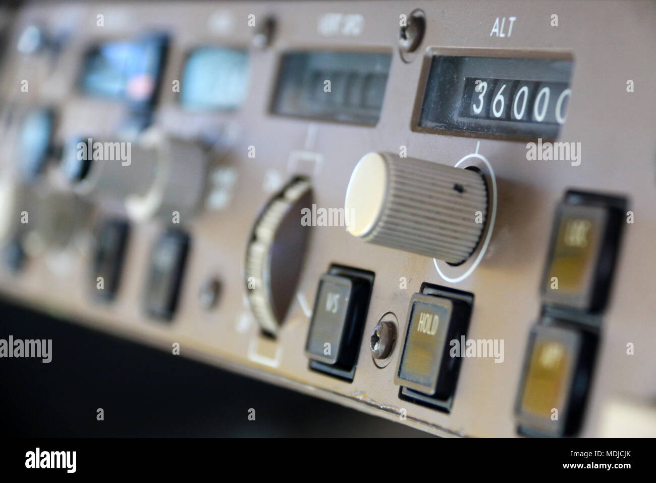 Flight Mode Control Panel with the Altitude Select Knob and Display