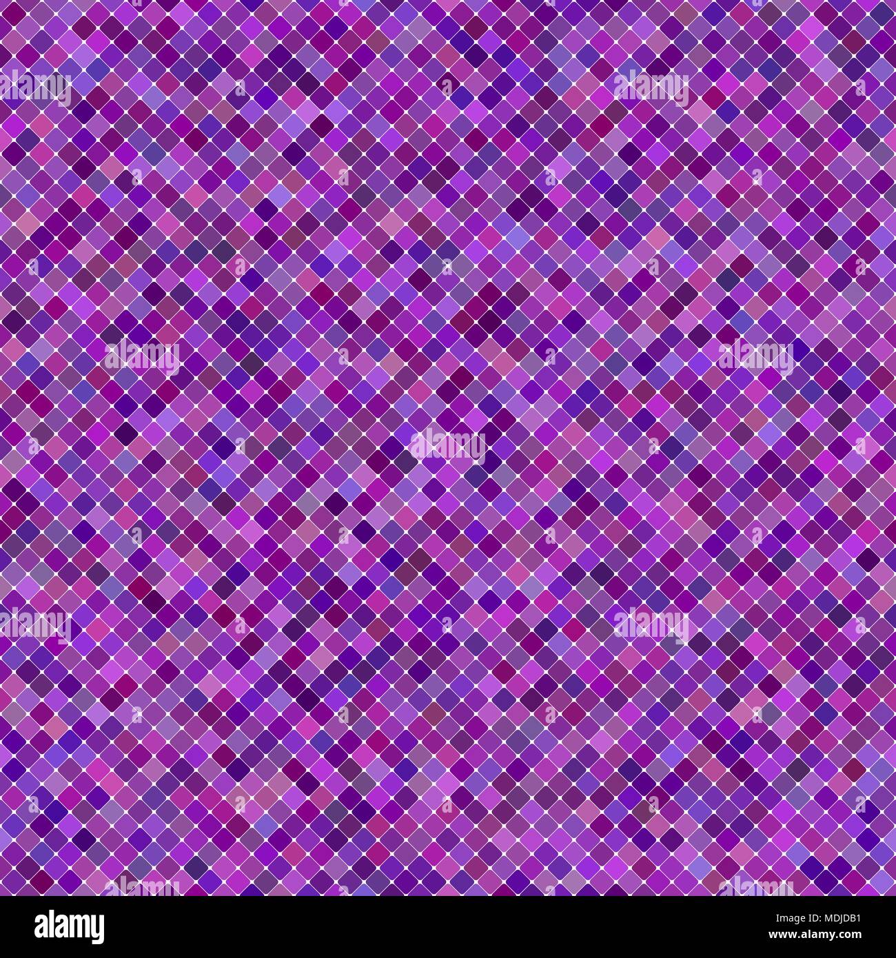 Purple seamless diagonal square pattern background design - vector graphic Stock Vector