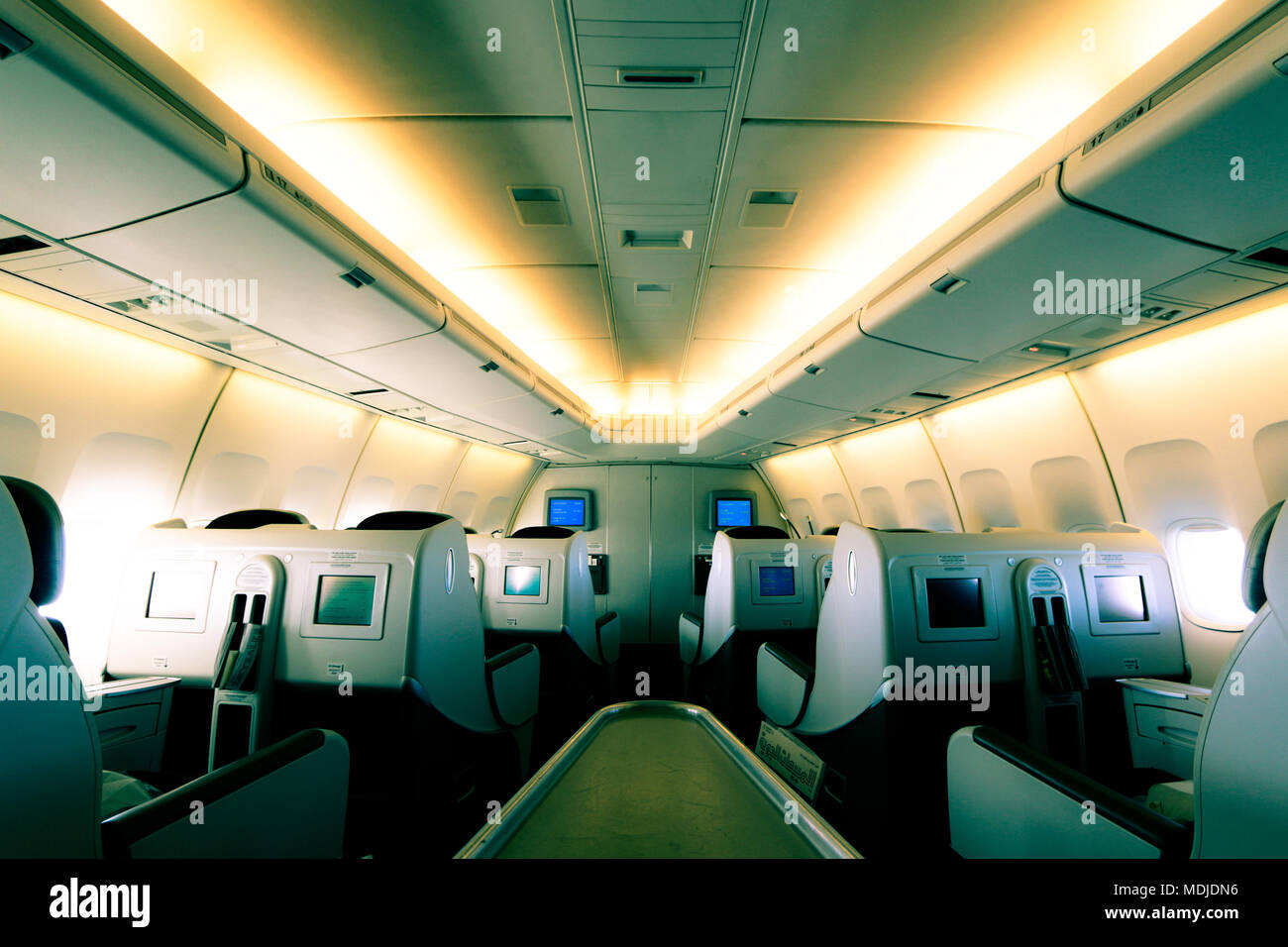 Business Class Of A Boeing 747 400 Used For Hajj And Umrah Flights