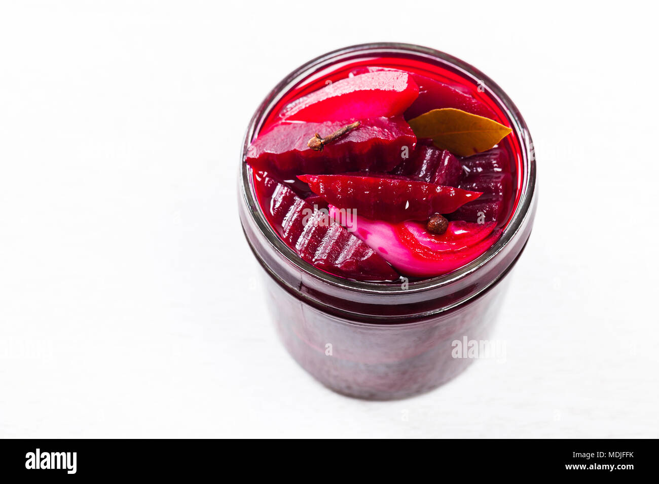 Pickled Beets Salad in the Jar Stock Photo Alamy