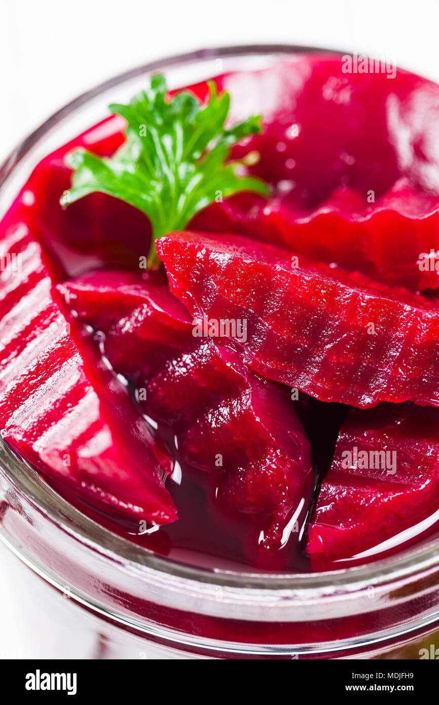 Pickled Beets Salad in the Jar Stock Photo Alamy