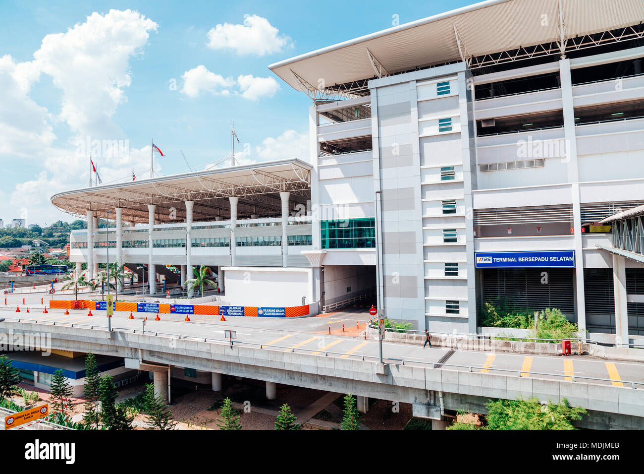Kuala Lumpur, Malaysia - January 7, 2018 : Bus station TBS Terminal Bersepadu Selatan Stock Photo