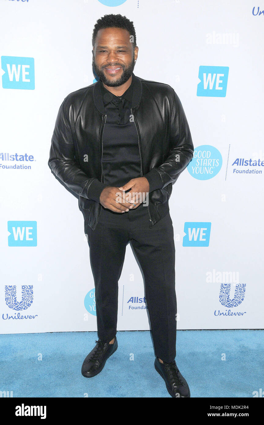 Los Angeles, California, USA. 19th Apr, 2018. April 19th 2018 - Los Angeles, California USA - Actor ANTHONY ANDERSON at the ''We Day California Young People Chaning The World'' held at the Forum, Los Angeles. Credit: Paul Fenton/ZUMA Wire/Alamy Live News Stock Photo