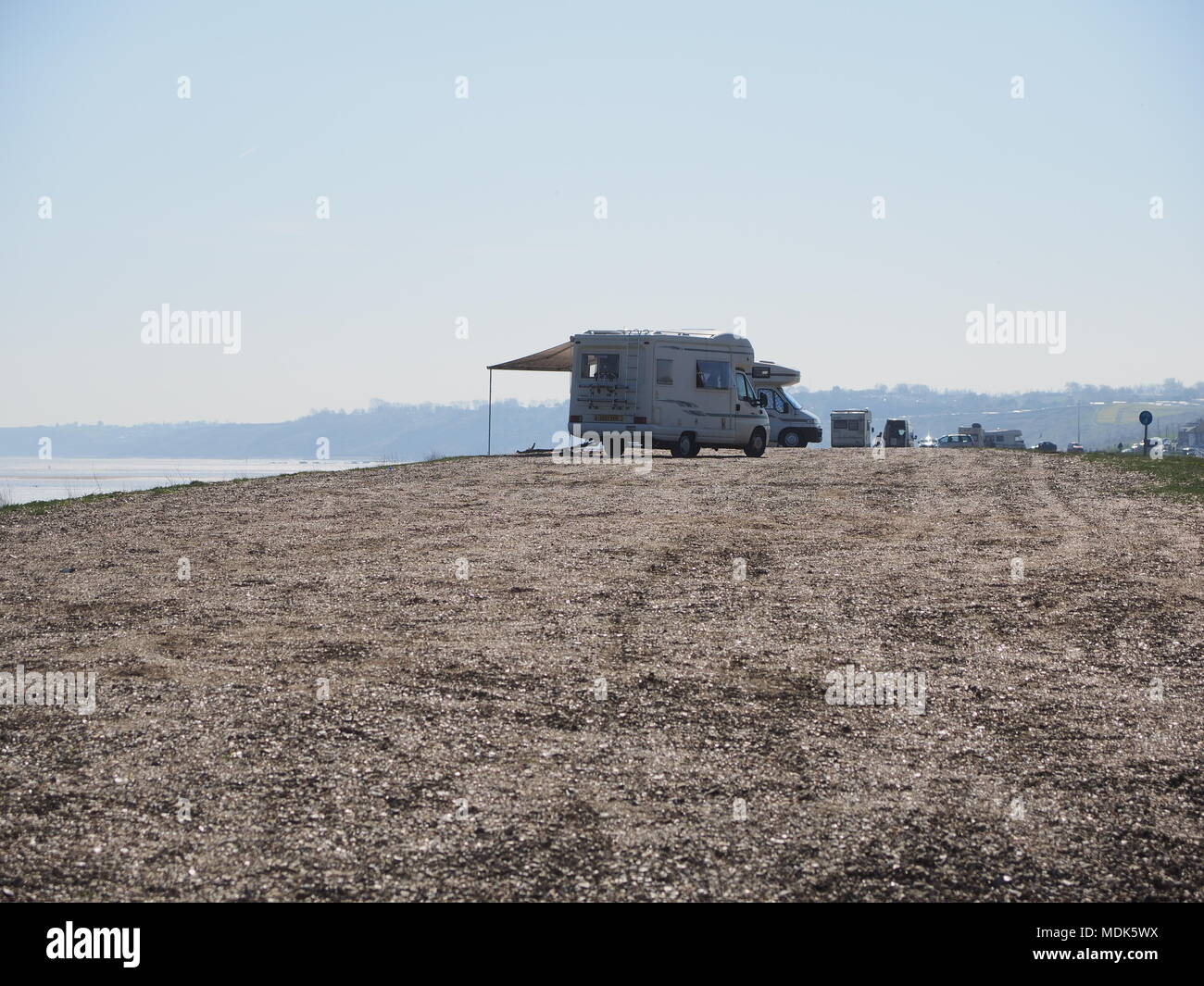 Minster on sea, Kent, UK. 20th April, 2018. UK Weather: a warm sunny morning in Minster on sea in Kent. Credit: James Bell/Alamy Live News Stock Photo